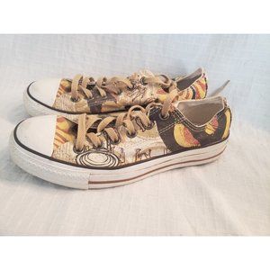 Converse all‎ star reggae low Top Brown  Mens 6 Womens 8 Limited Edition